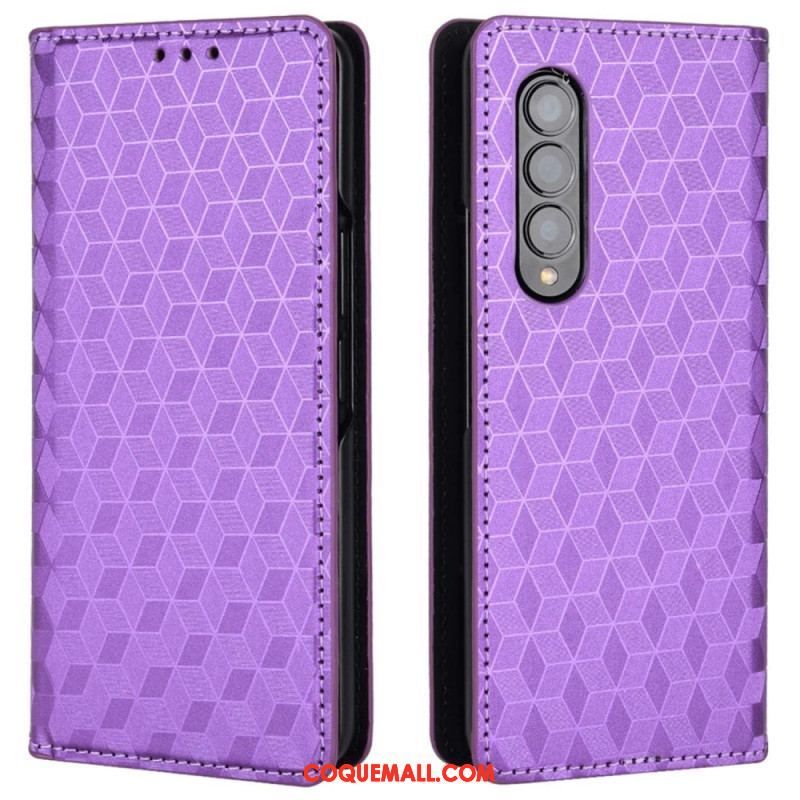 Flip Cover Samsung Galaxy Z Fold 4 Cube 3D