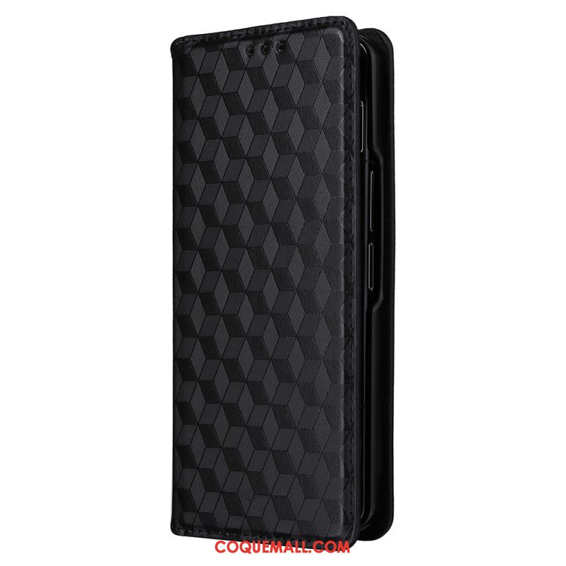 Flip Cover Samsung Galaxy Z Fold 5 Motif 3D