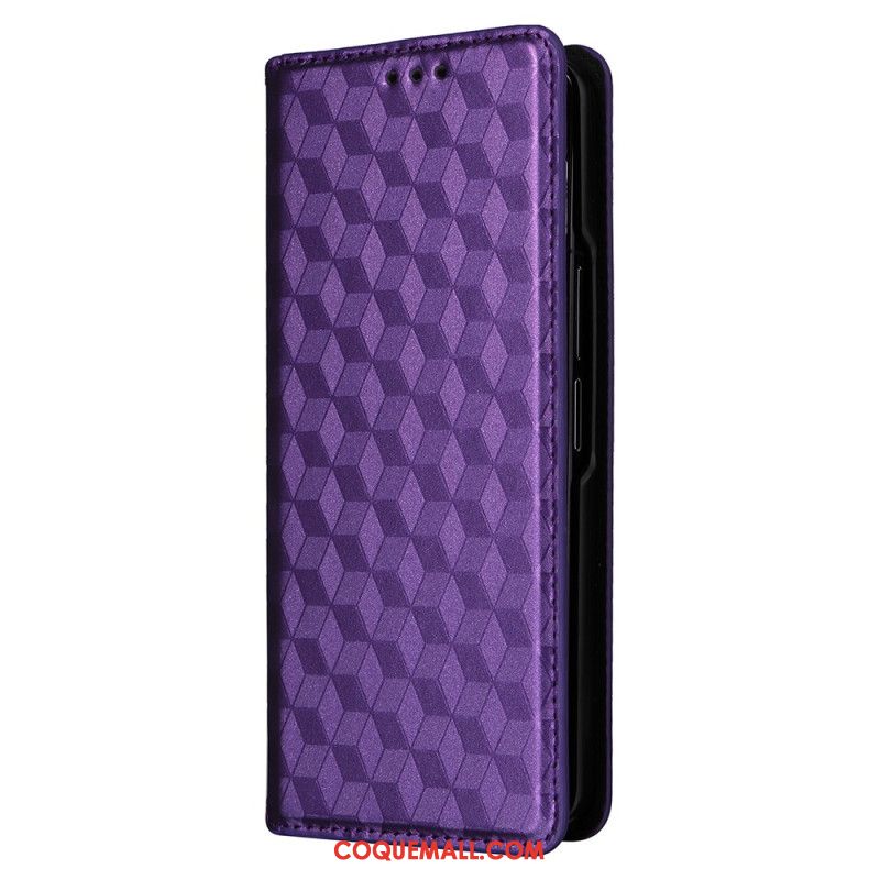 Flip Cover Samsung Galaxy Z Fold 5 Motif 3D