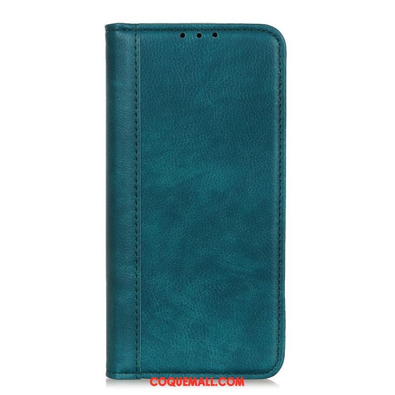 Flip Cover Sony Xperia 1 IV Cuir Fendu Classique