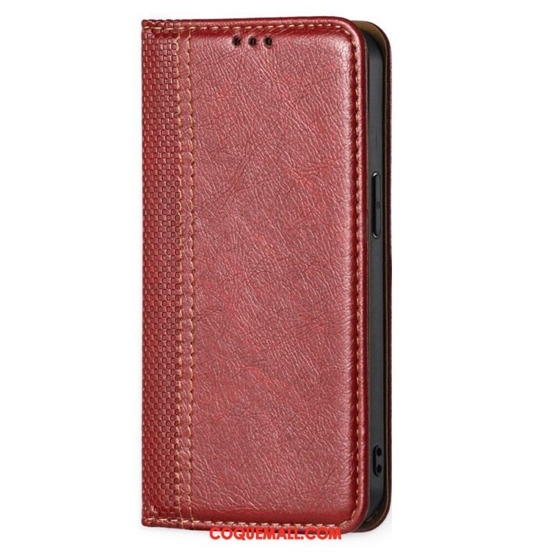 Flip Cover Sony Xperia 1 IV Simili Cuir Vintage