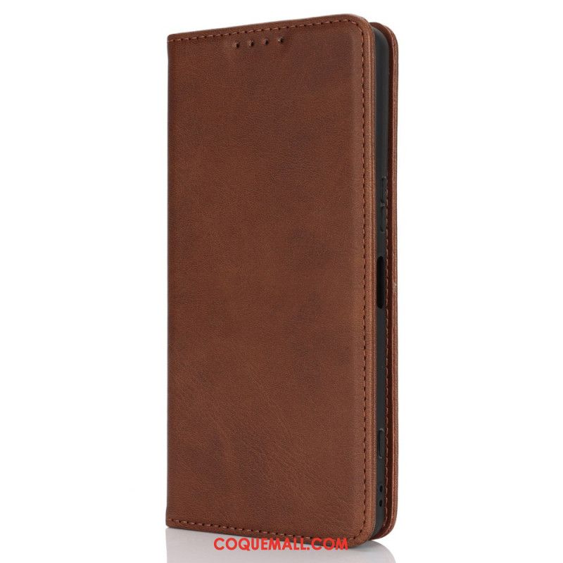 Flip Cover Sony Xperia 1 VI Cuir Fendu