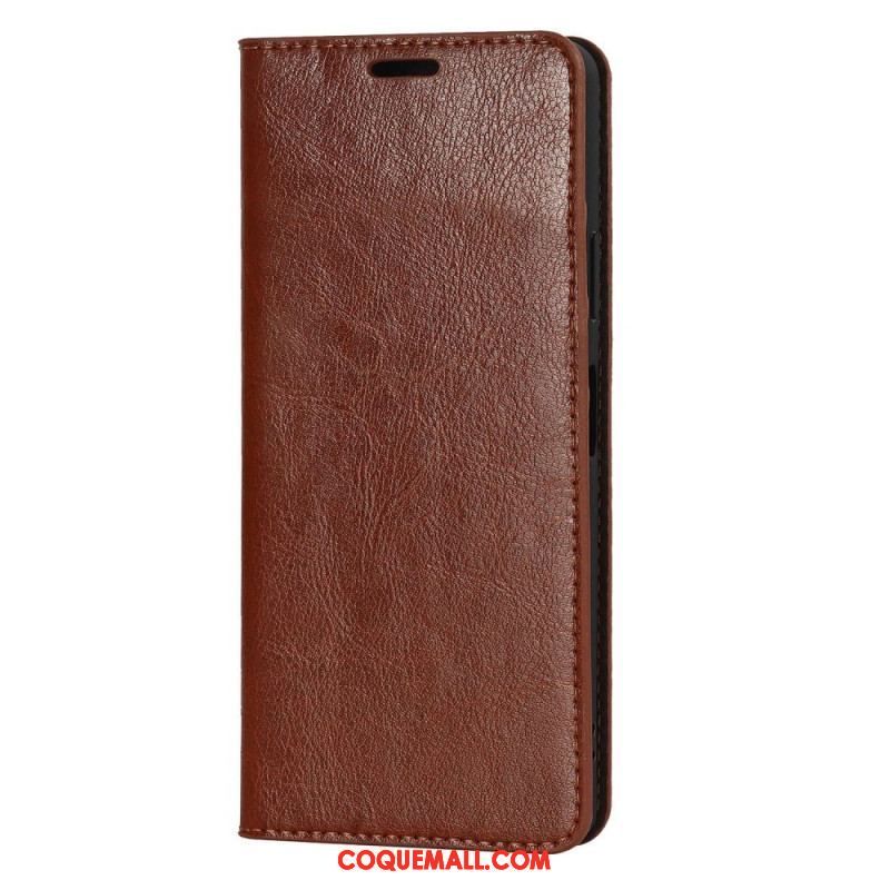 Flip Cover Sony Xperia 10 IV Cuir Véritable