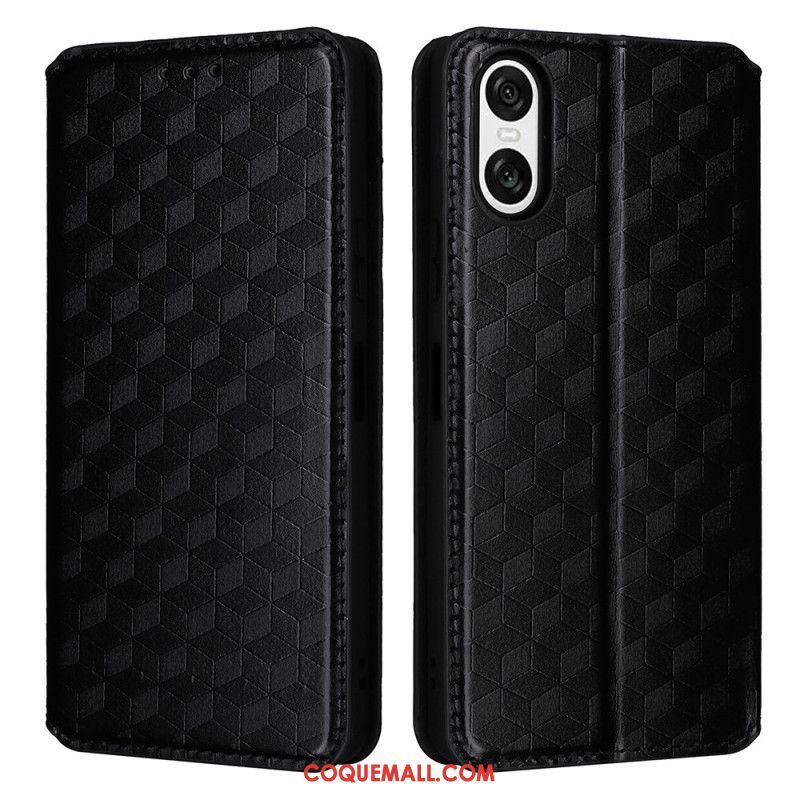 Flip Cover Sony Xperia 10 VI Losanges 3D