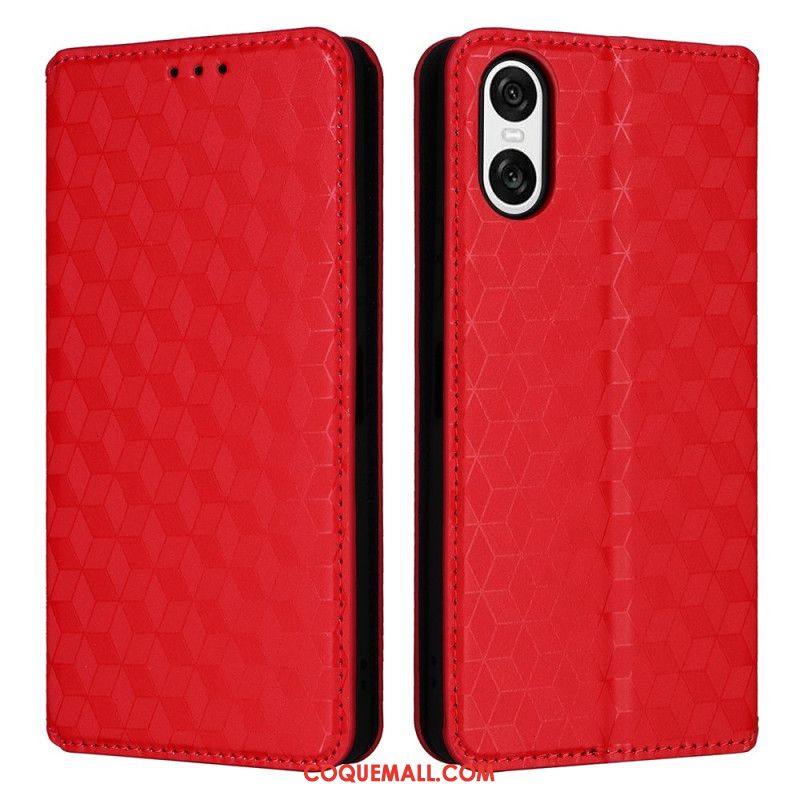 Flip Cover Sony Xperia 10 VI Losanges 3D