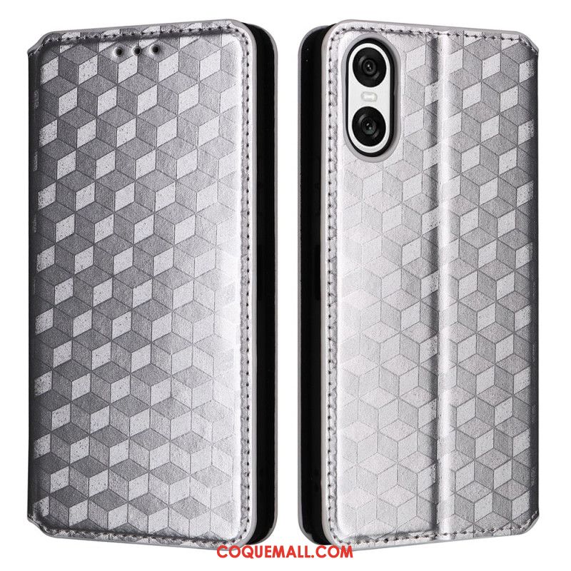 Flip Cover Sony Xperia 10 VI Losanges 3D