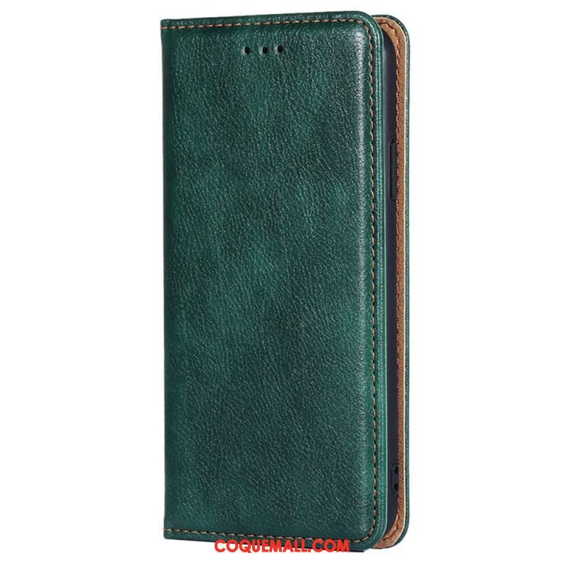 Flip Cover Xiaomi 12 Pro Simili Cuir Coutures