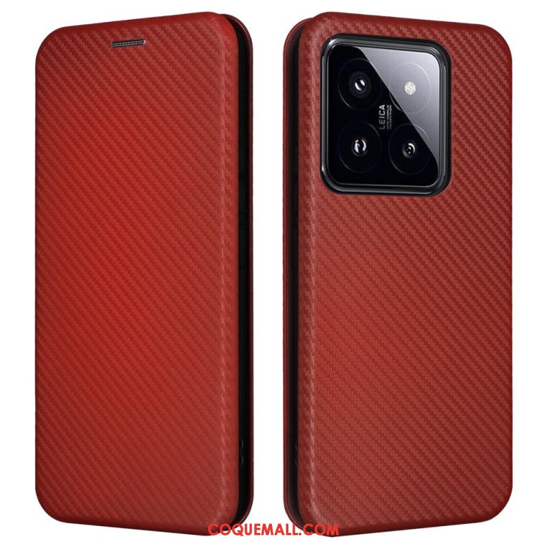 Flip Cover Xiaomi 14 Fibre Carbone