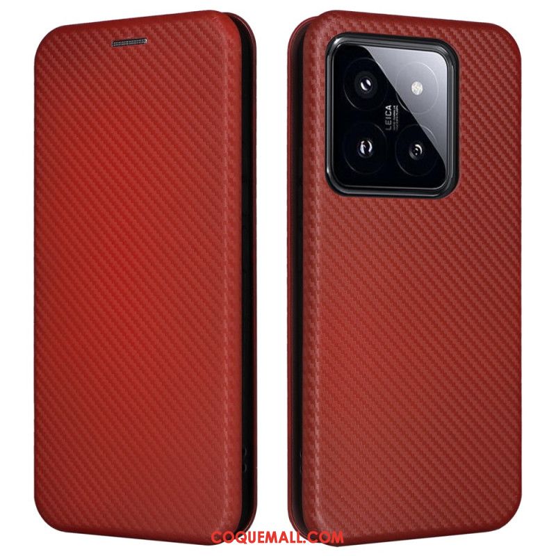 Flip Cover Xiaomi 14 Pro Fibre Carbone