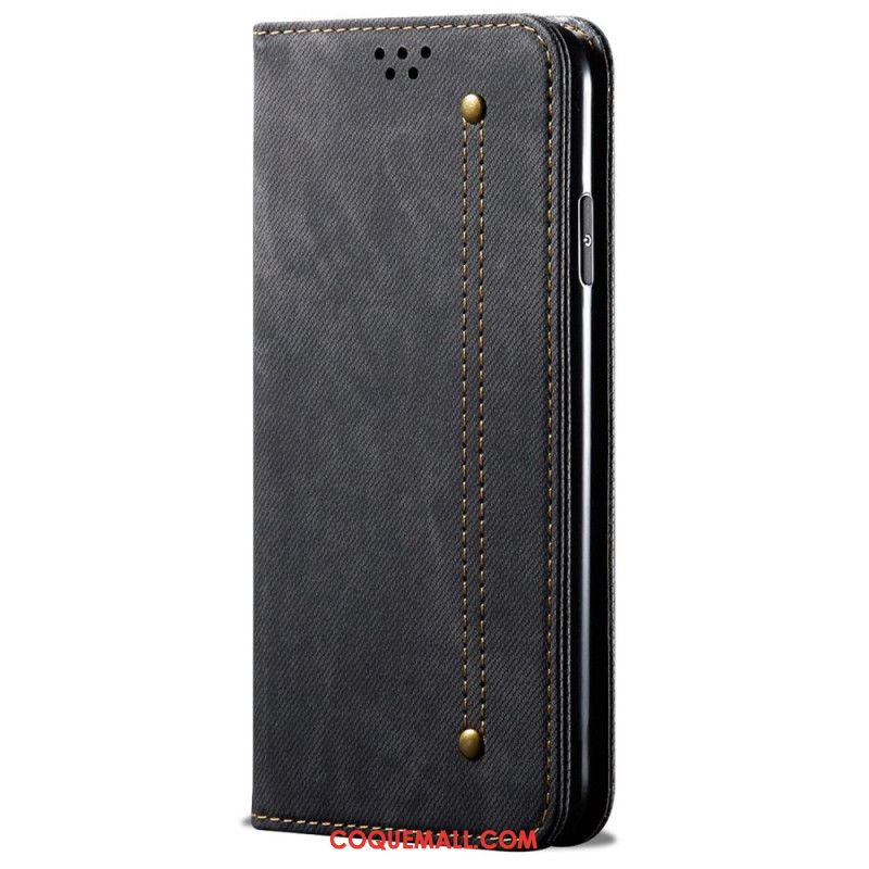 Flip Cover Xiaomi 14 Pro Tissu Jeans