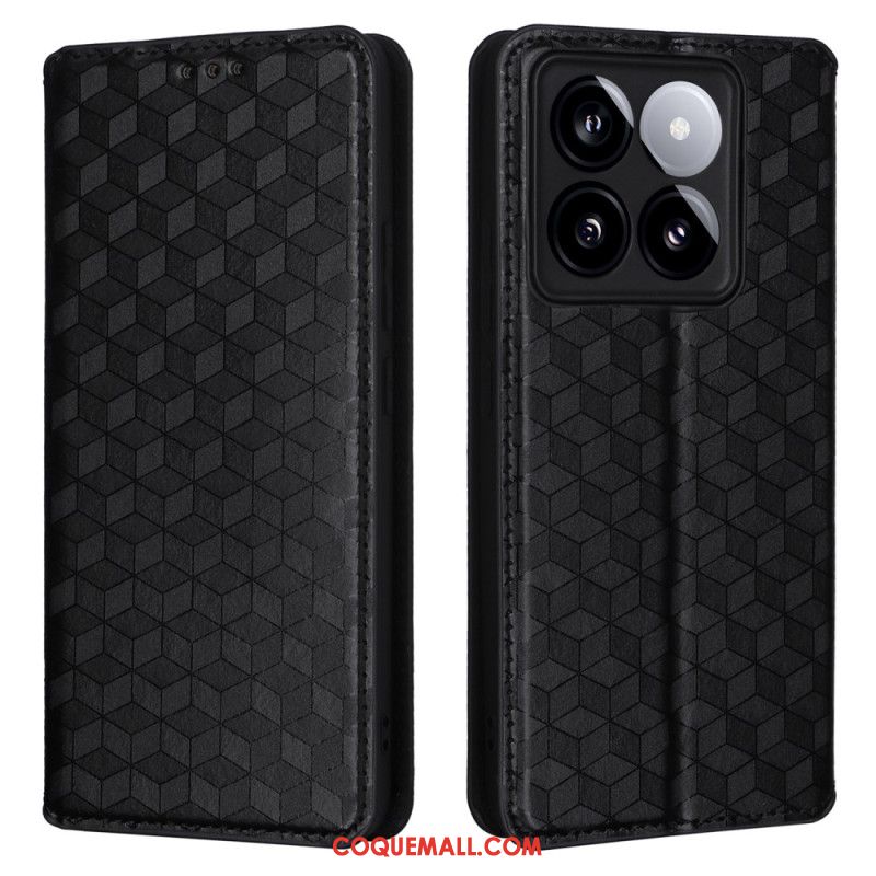 Flip Cover Xiaomi 14T Pro Cubes 3D