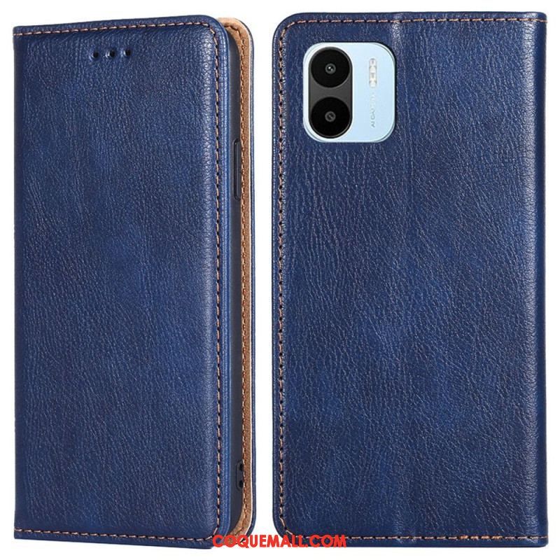 Flip Cover Xiaomi Redmi A1 Simili Cuir Coutures