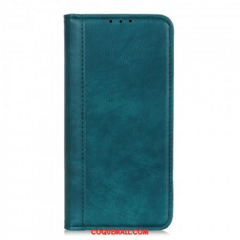 Flip Cover Xiaomi Redmi Note 10 Pro Cuir Litchi Fendu