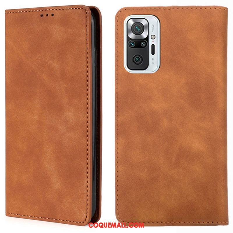 Flip Cover Xiaomi Redmi Note 10 Pro Skin-Touch Classique