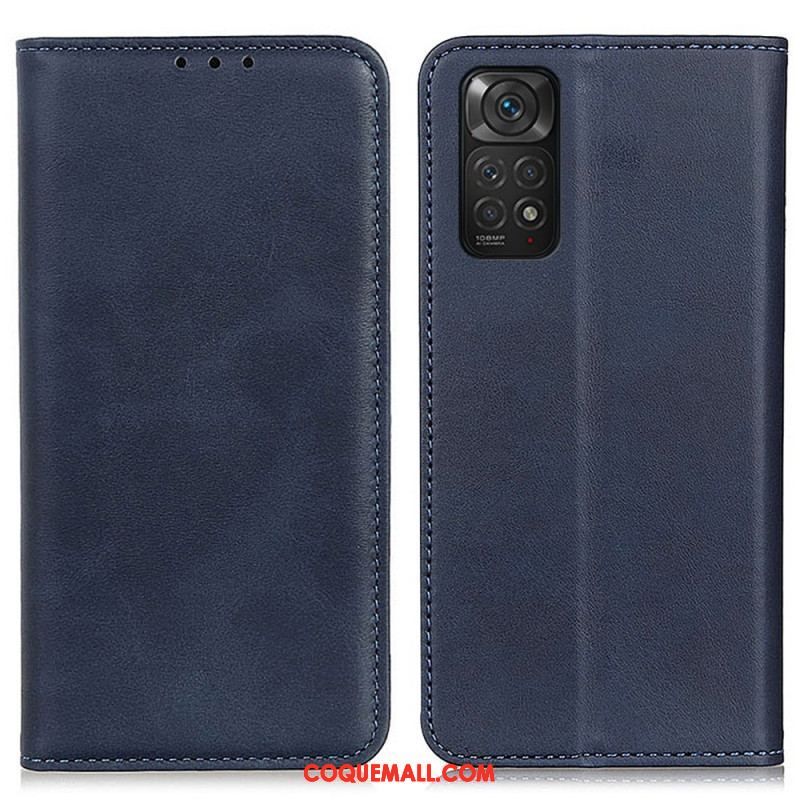 Flip Cover Xiaomi Redmi Note 11 / 11s Cuir Fendu Élégance