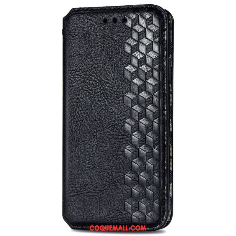 Flip Cover Xiaomi Redmi Note 11 / 11s Effet Cuir Texture Diamant