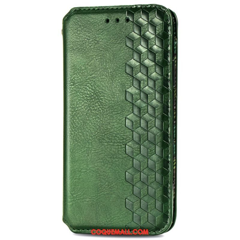 Flip Cover Xiaomi Redmi Note 11 / 11s Effet Cuir Texture Diamant