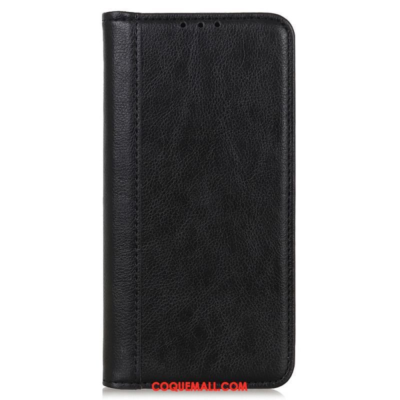 Flip Cover Xiaomi Redmi Note 12 4G Cuir Fendu Vintage