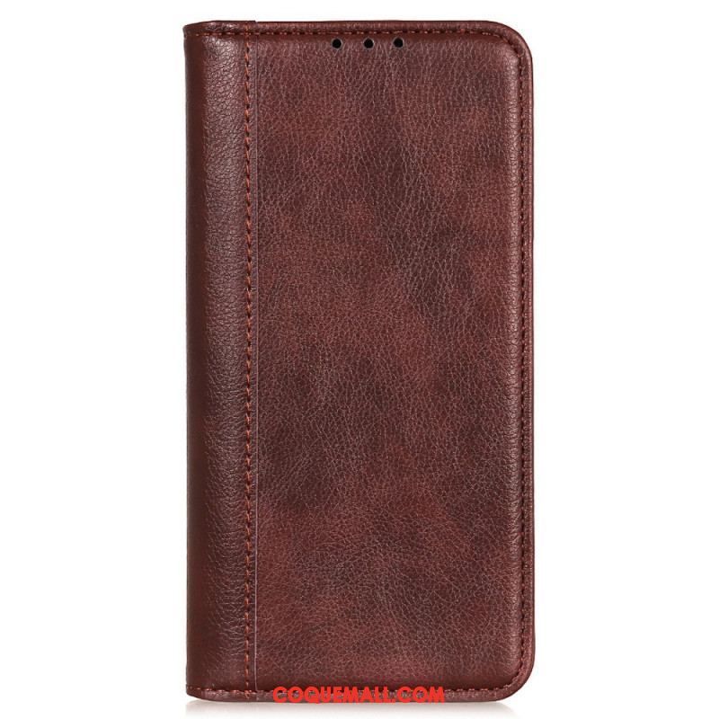 Flip Cover Xiaomi Redmi Note 12 4G Cuir Fendu Vintage