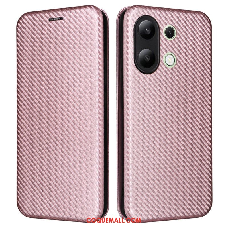 Flip Cover Xiaomi Redmi Note 13 4G Fibre Carbone