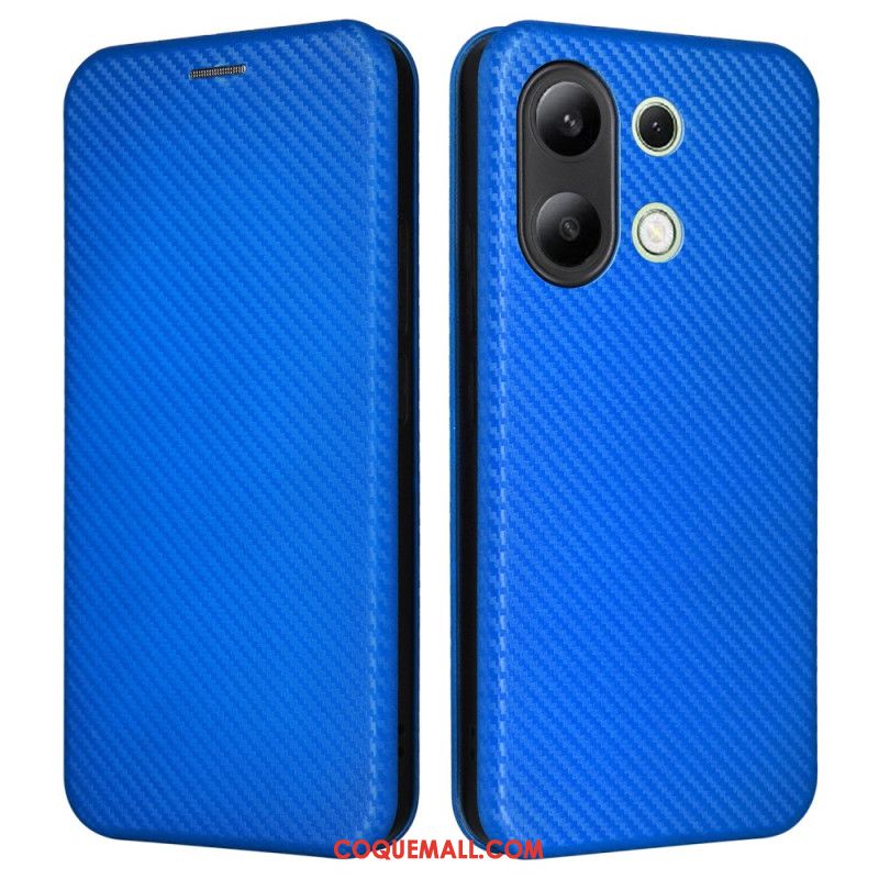 Flip Cover Xiaomi Redmi Note 13 4G Fibre Carbone