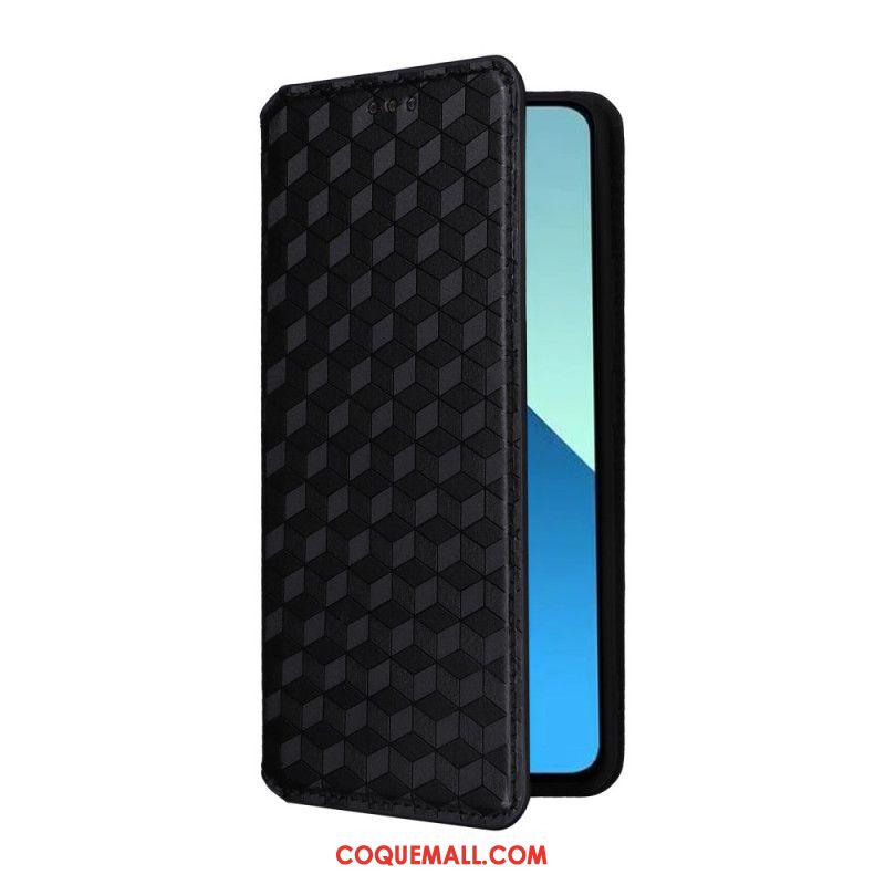 Flip Cover Xiaomi Redmi Note 13 4G Losanges 3D