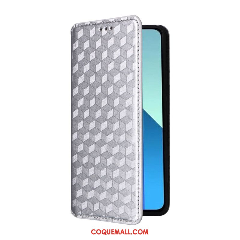 Flip Cover Xiaomi Redmi Note 13 4G Losanges 3D