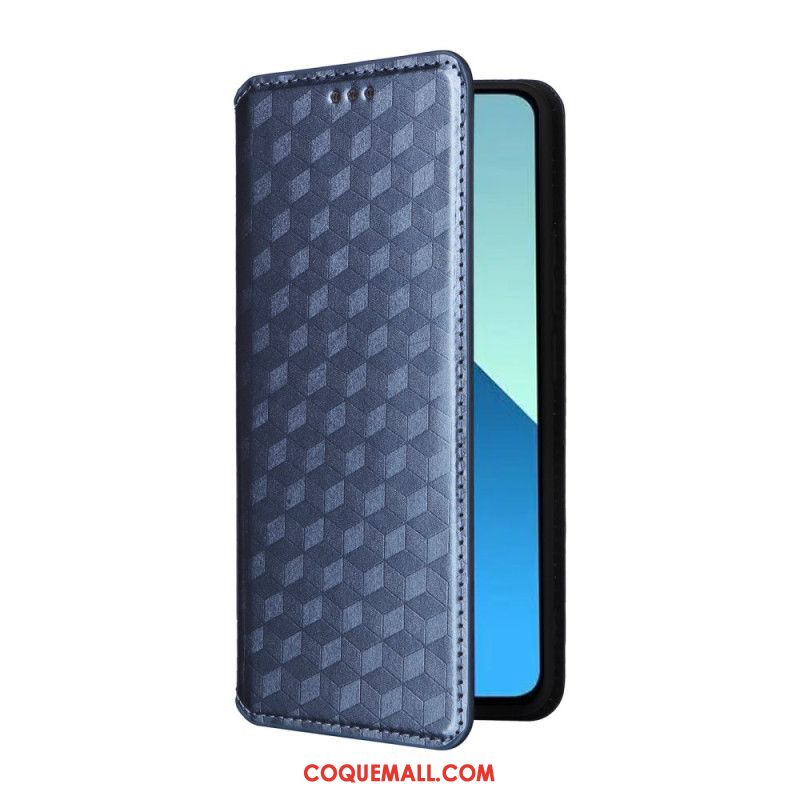 Flip Cover Xiaomi Redmi Note 13 4G Losanges 3D