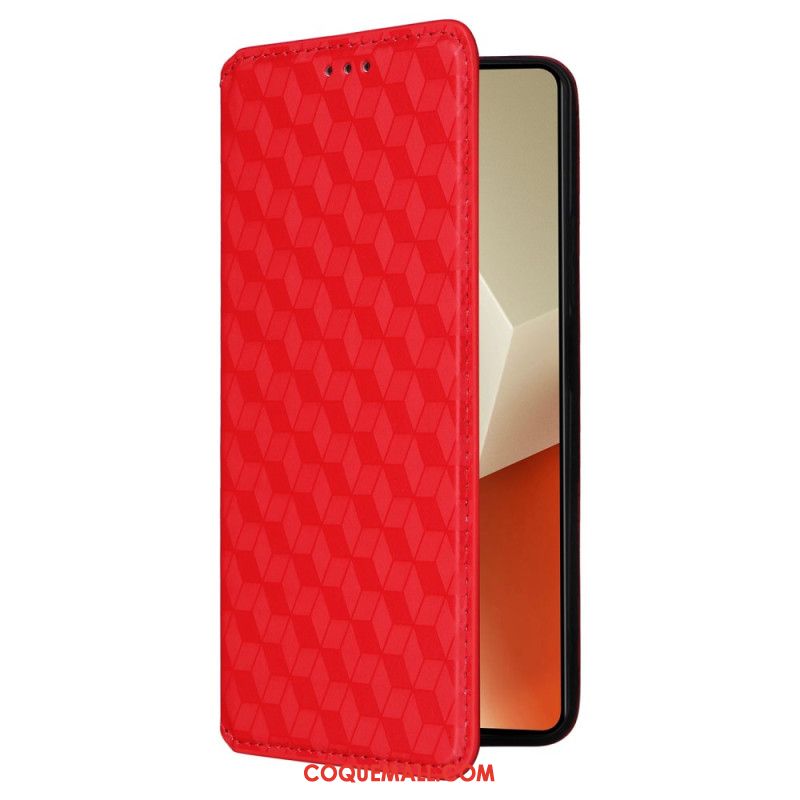 Flip Cover Xiaomi Redmi Note 13 5G Cubes 3D