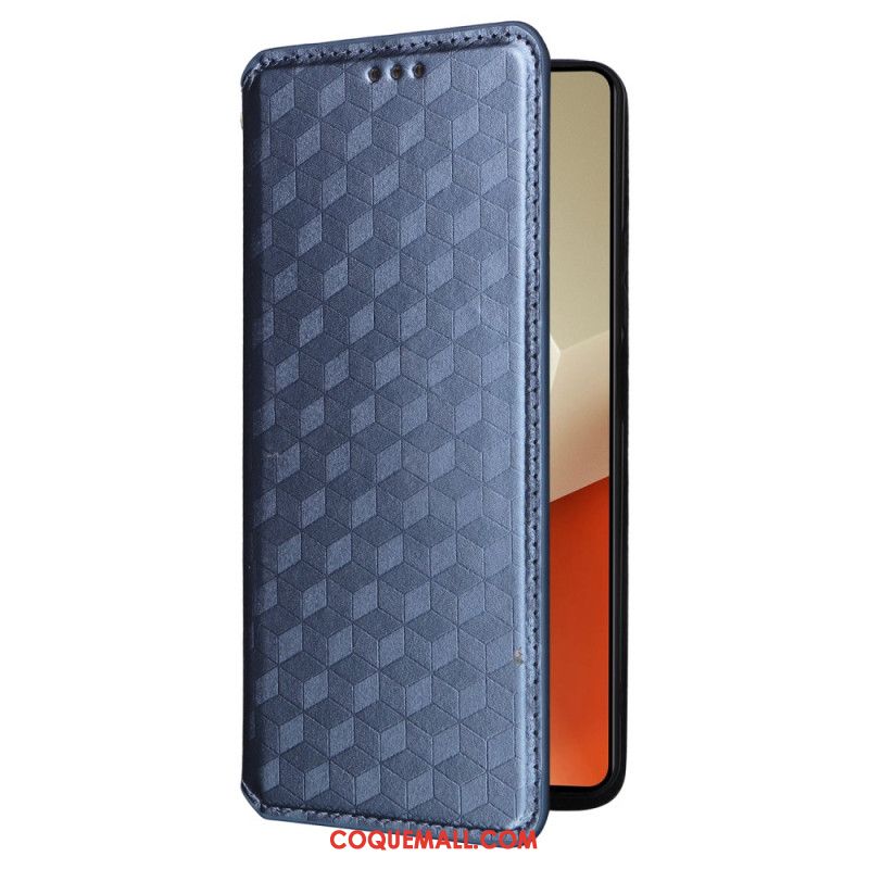 Flip Cover Xiaomi Redmi Note 13 5G Cubes 3D