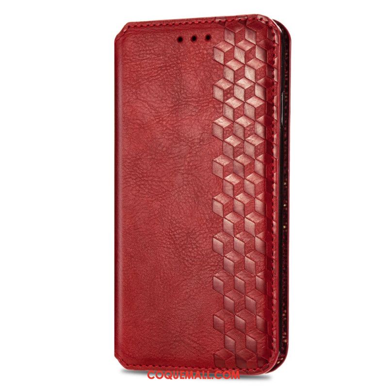 Flip Cover Xiaomi Redmi Note 13 5G Effet Cuir Vintage Losanges