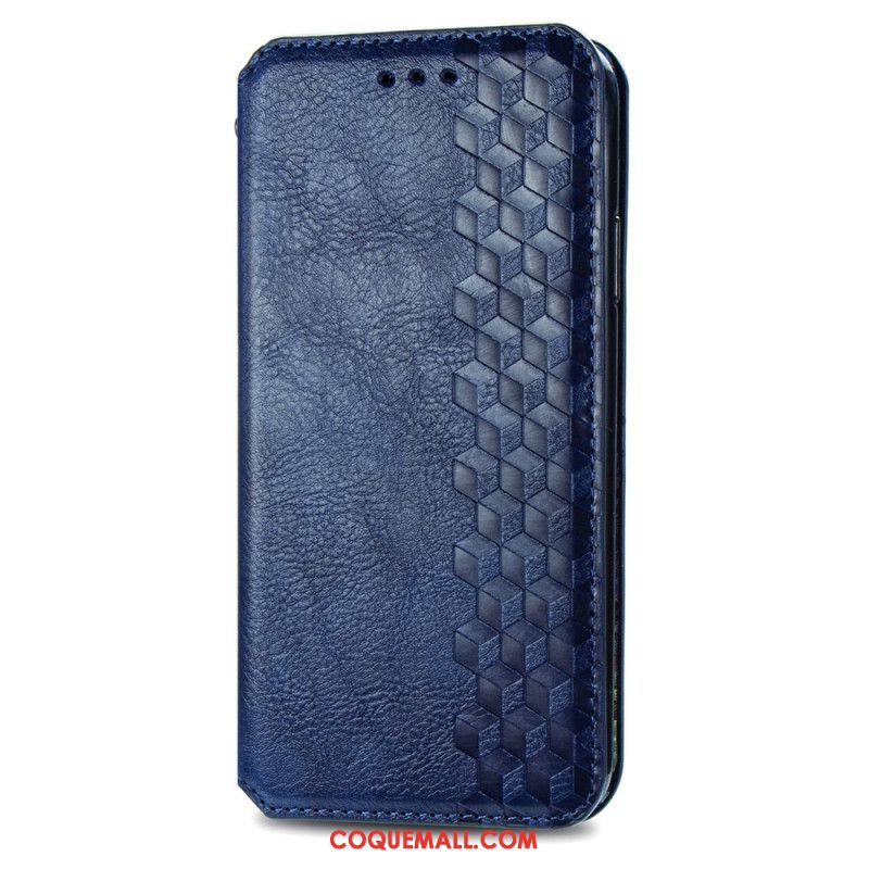 Flip Cover Xiaomi Redmi Note 13 5G Effet Cuir Vintage Losanges