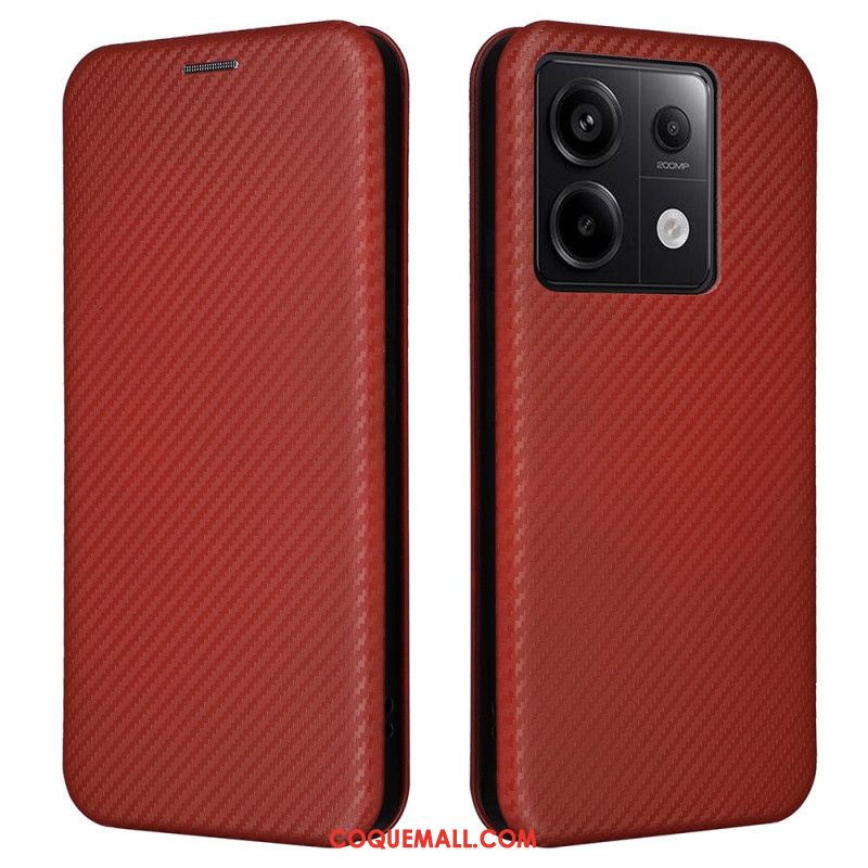 Flip Cover Xiaomi Redmi Note 13 5G Fibre Carbone