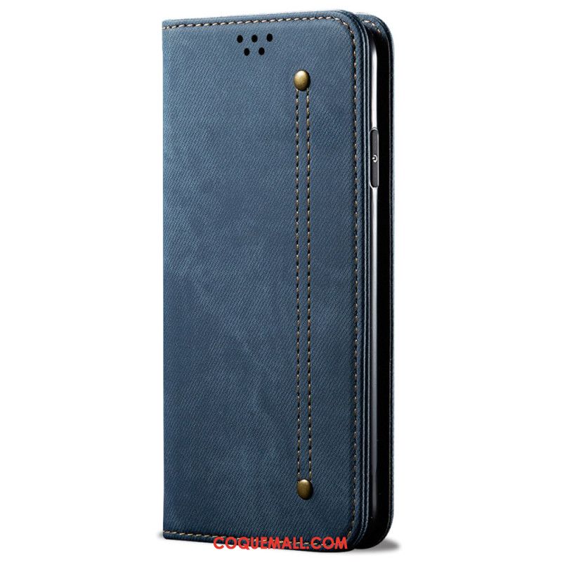 Flip Cover Xiaomi Redmi Note 13 5G Tissu Jeanns