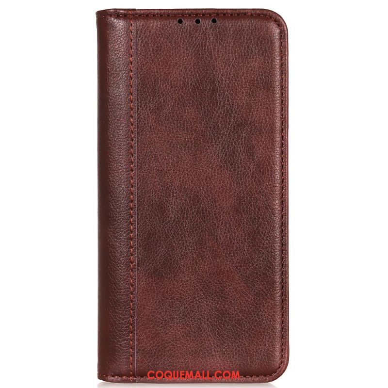 Flip Cover Xiaomi Redmi Note 13 Pro 4G / Poco M6 Pro 4G Cuir Fendu