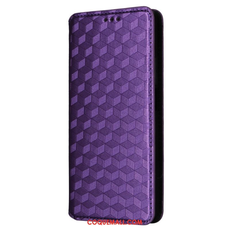 Flip Cover Xiaomi Redmi Note 13 Pro 4G / Poco M6 Pro 4G Motif Losange