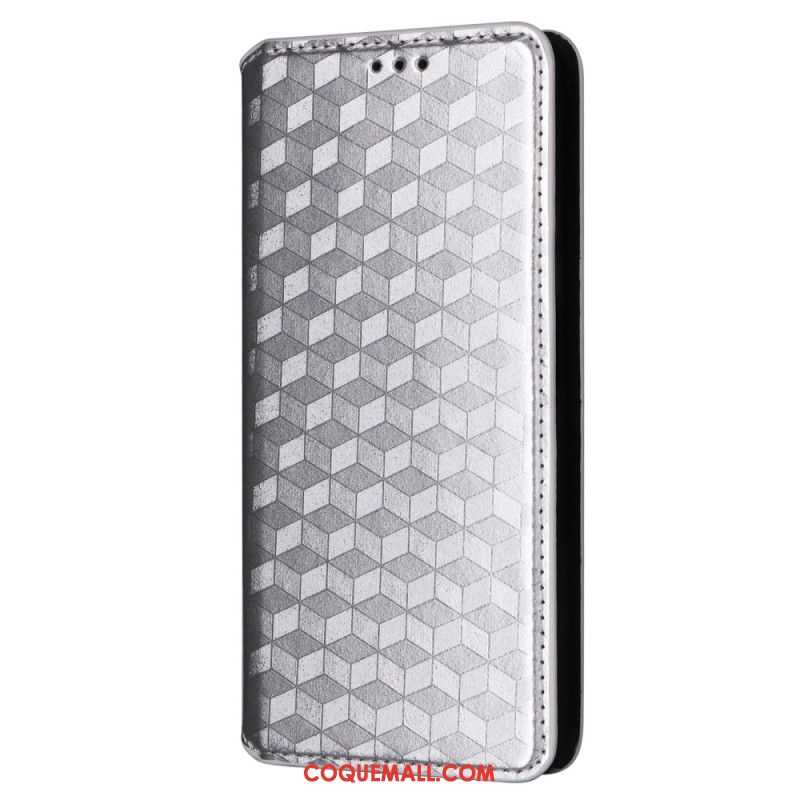 Flip Cover Xiaomi Redmi Note 13 Pro 4G / Poco M6 Pro 4G Motif Losange