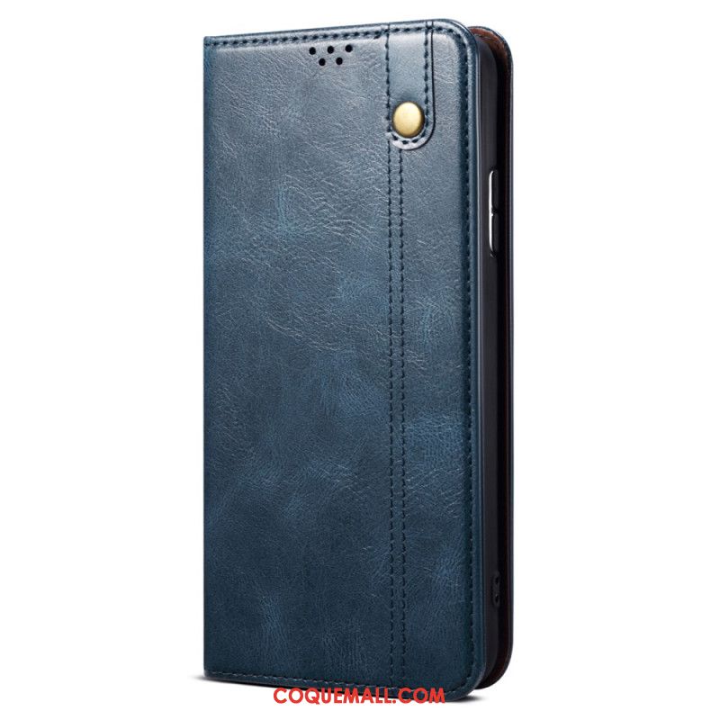 Flip Cover Xiaomi Redmi Note 13 Pro 5G / Poco X6 5G Simili Cuir Ciré