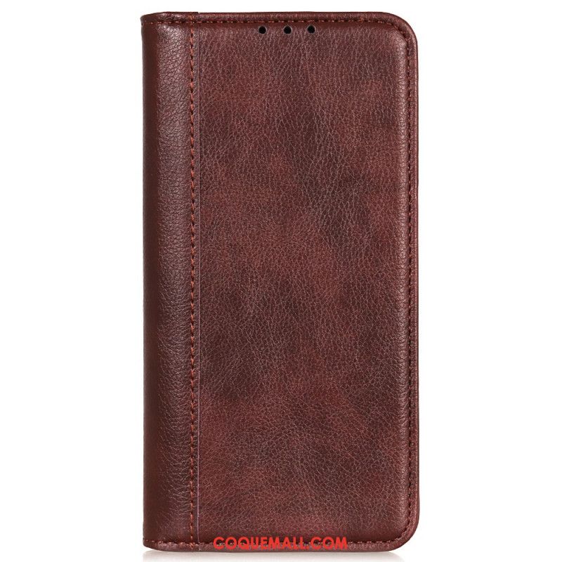 Flip Cover Xiaomi Redmi Note 13 Pro Plus 5G Cuir Fendu Rétro