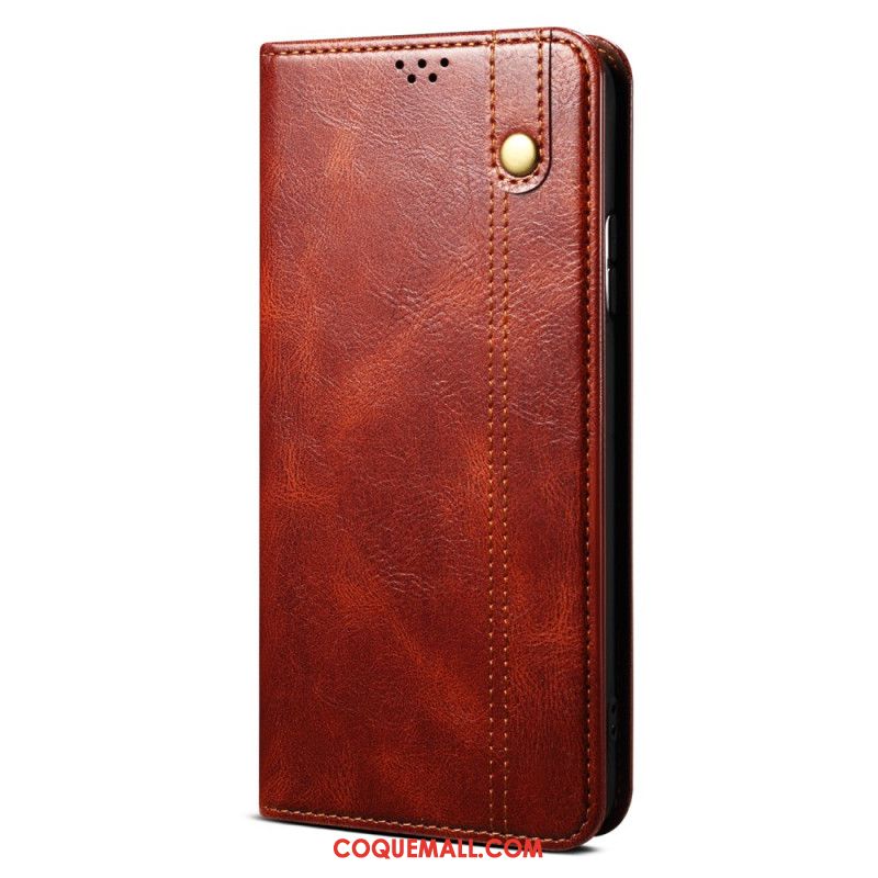 Flip Cover Xiaomi Redmi Note 13 Pro Plus 5G Simili Cuir Ciré