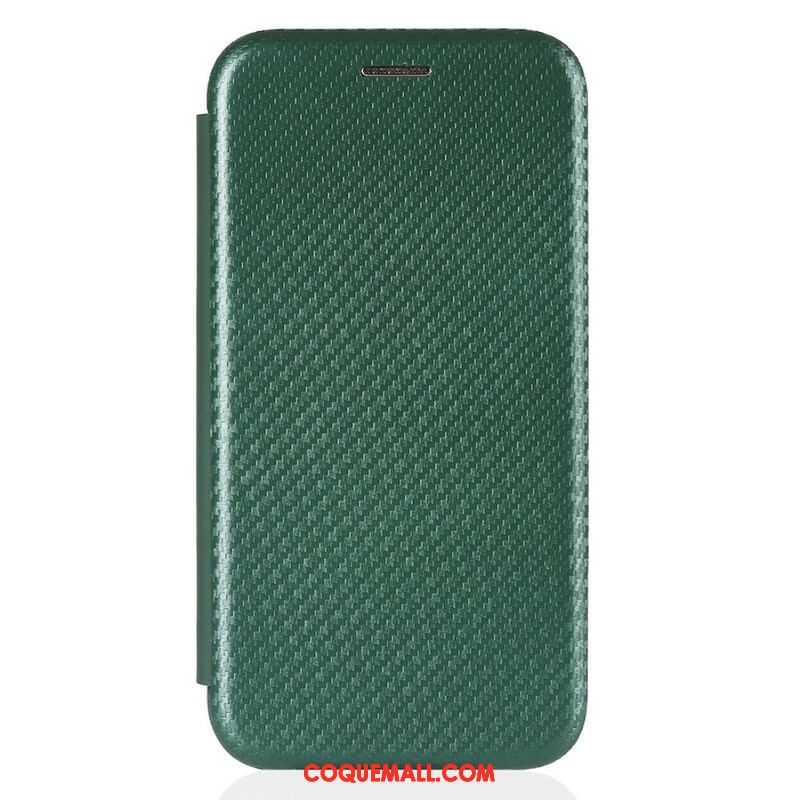 Flip Cover iPhone 13 Mini Fibre Carbone