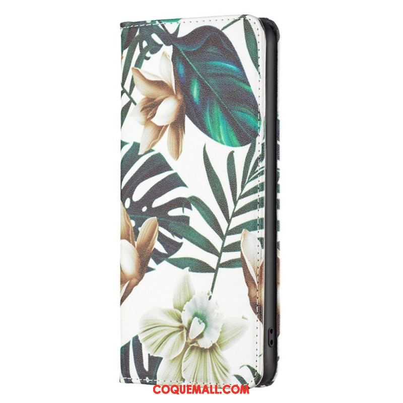 Flip Cover iPhone 14 Pro Max Feuilles