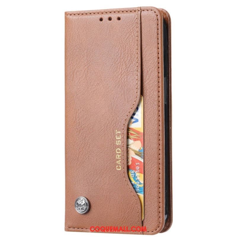 Flip Cover iPhone 14 Simili Cuir Porte-Cartes