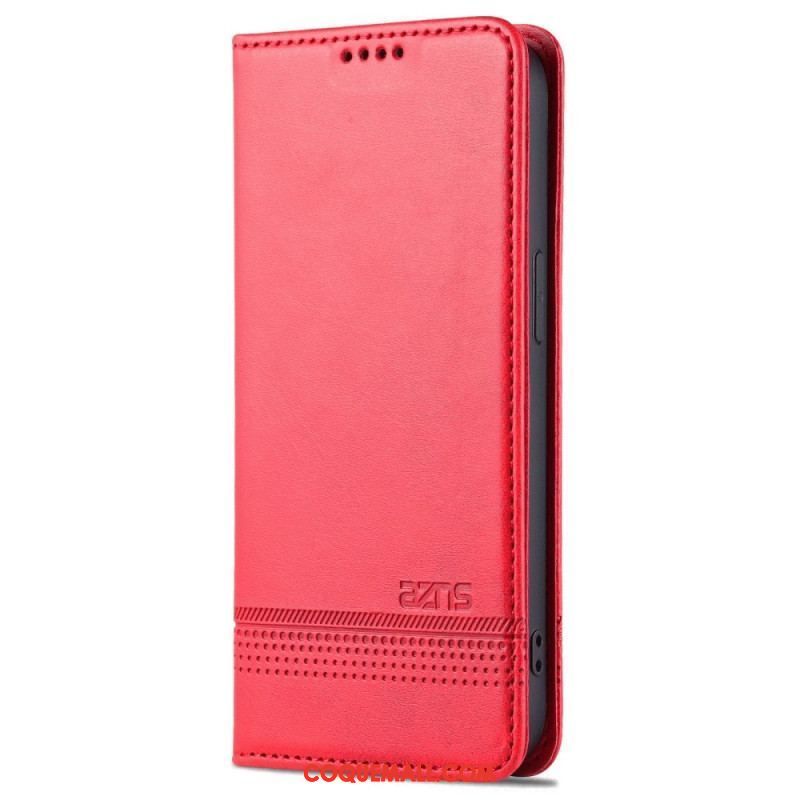 Flip Cover iPhone 14 Style Cuir AZNS