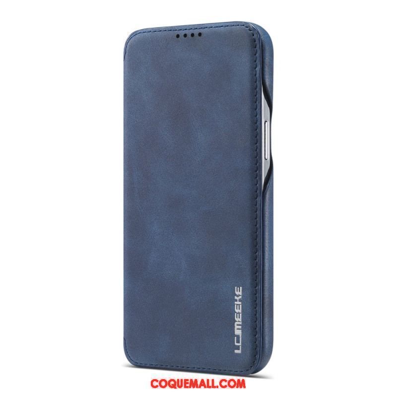 Flip Cover iPhone 15 Plus Simili Cuir LC.IMEEKE