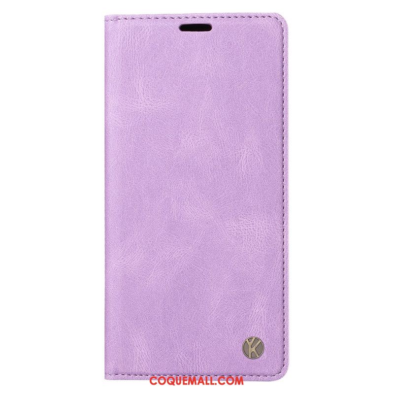 Flip Cover iPhone 16 Pro Max Effet Daim YIKATU