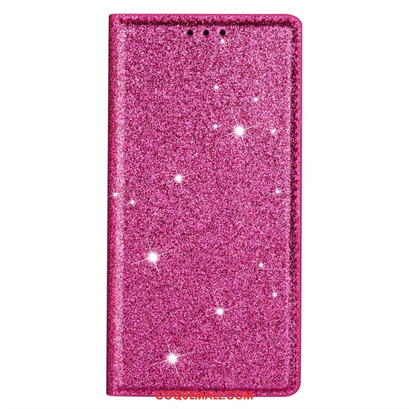 Flip Cover iPhone 16 Pro Paillettes