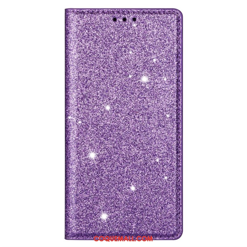 Flip Cover iPhone 16 Pro Paillettes