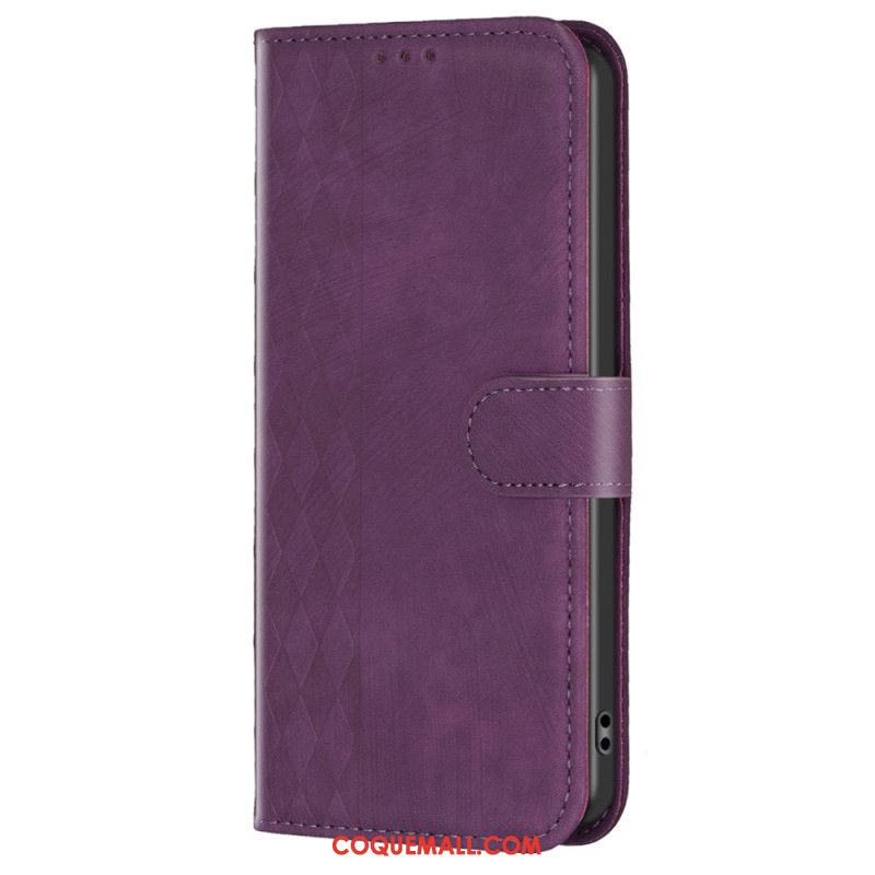 Housse Flip Cover Xiaomi Redmi Note 13 Pro 5G / Poco X6 5G BINFEN COLOR Frise losanges