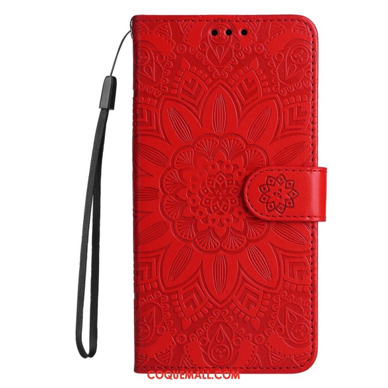 Housse Huawei Nova 11 Pro Tournesol à Lanière